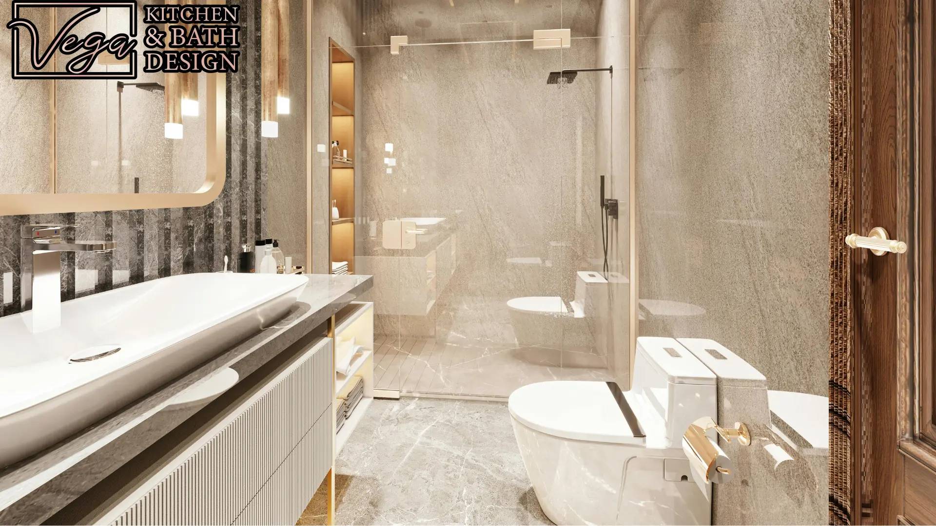 frameless bathroom vanities