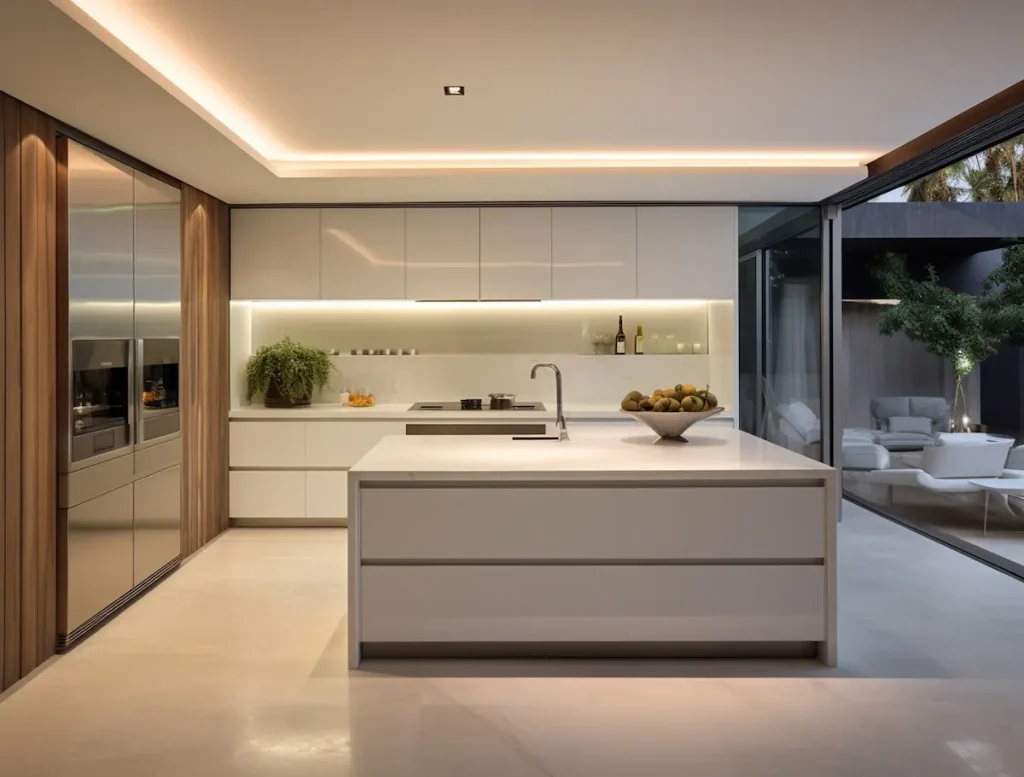 beautiful kitchen with large island