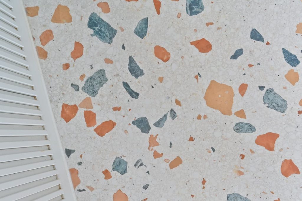 Terrazzo bathroom tiles